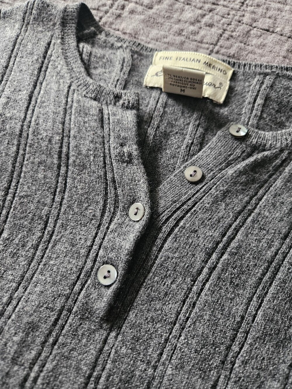 Eddie Bauer Fine Merino Henley Sweater
